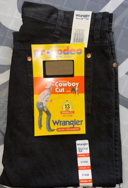 Wrangler Cowboy Cut Pants Black