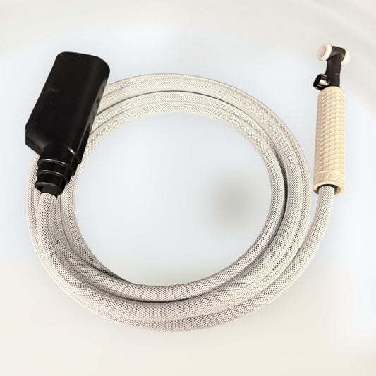 Single piece ice white with swivel kit 17fvhd